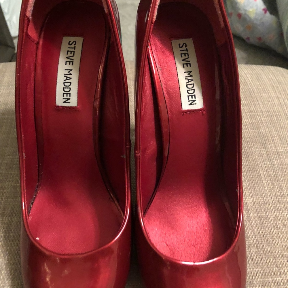 Red Steve Madden heels